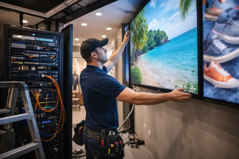 הקיר שמוכר במקומך: איך מסכים דיגיטליים משנים את חוויית הלקוח בעסק המודרני